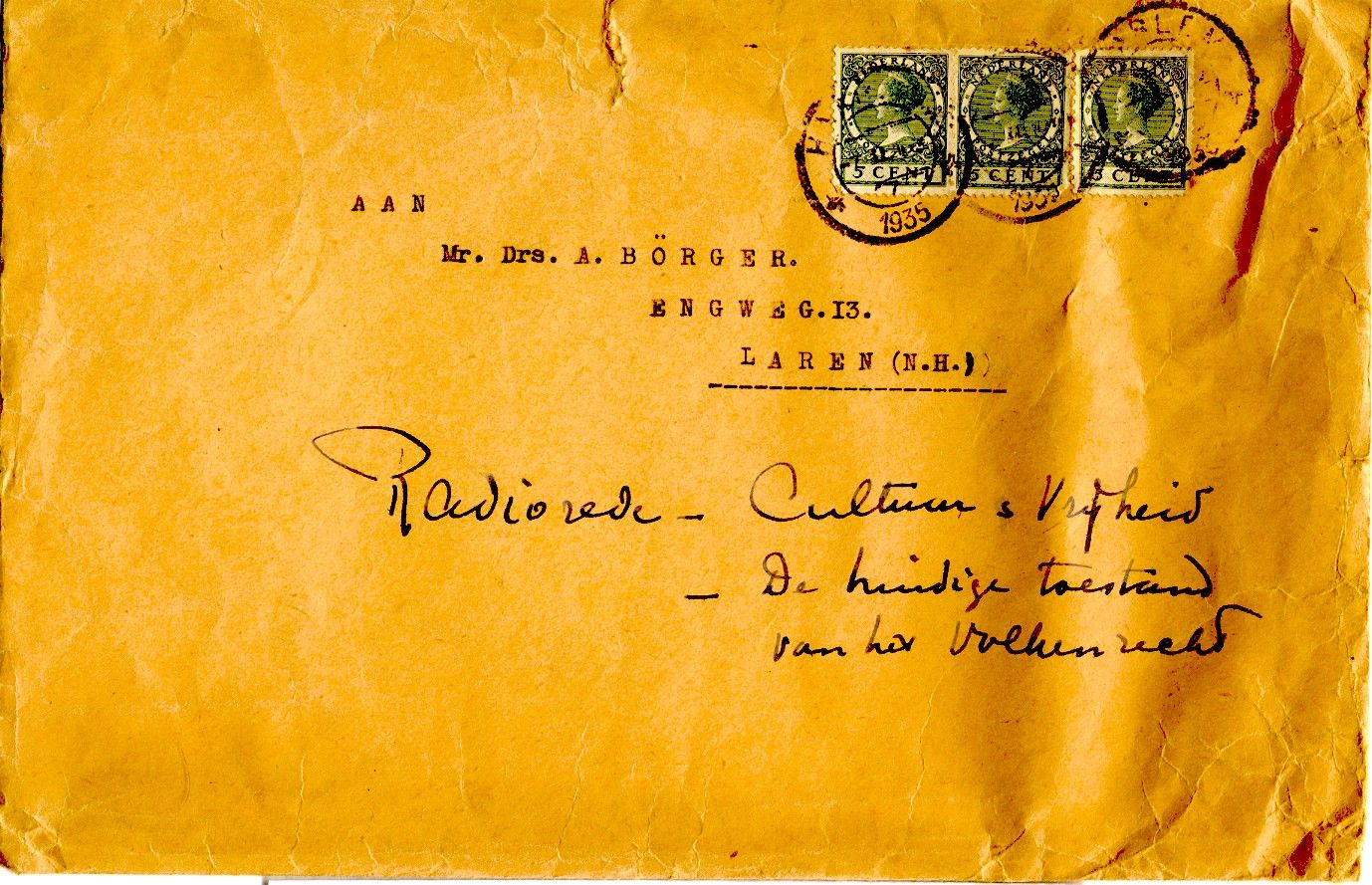 voorkant envelop